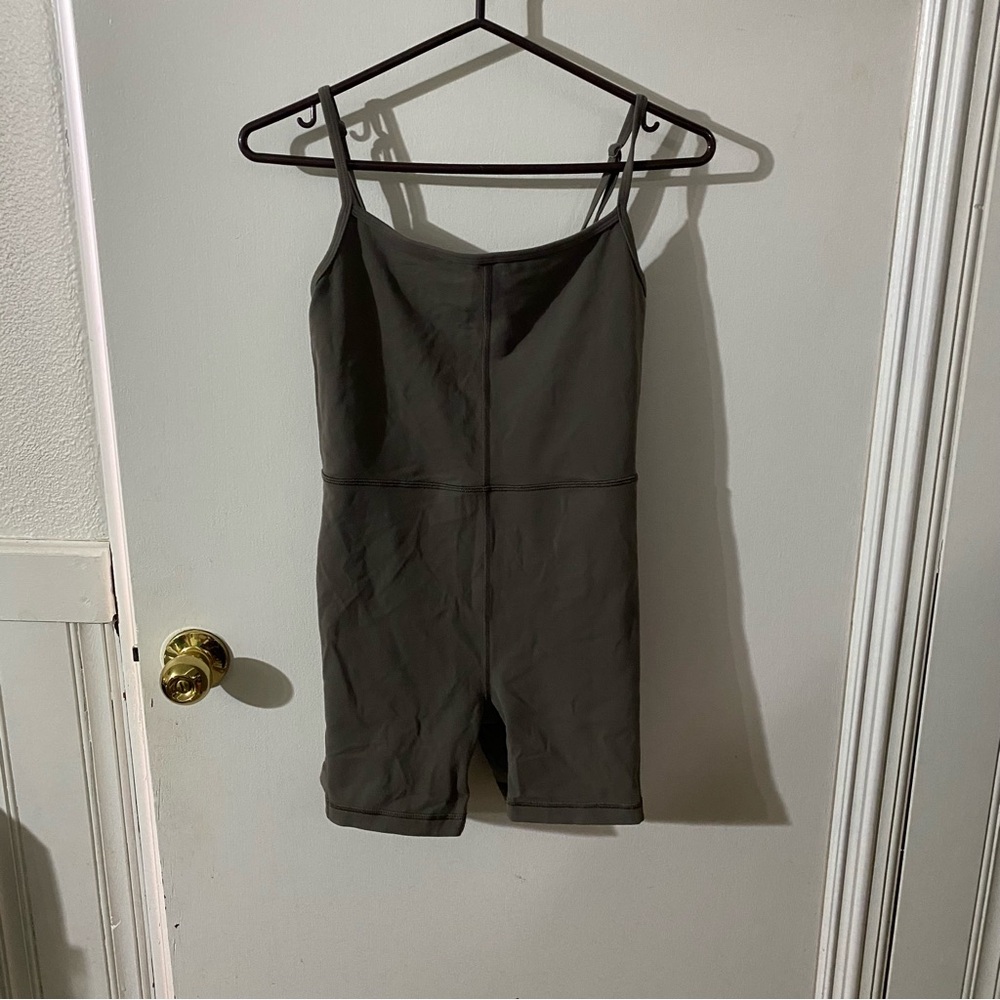 Dark Gray Sleeveless Romper